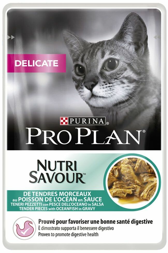 Purina Pro Plan Cat Adult Delicate Digestion, 6 x 85 g - Indyk