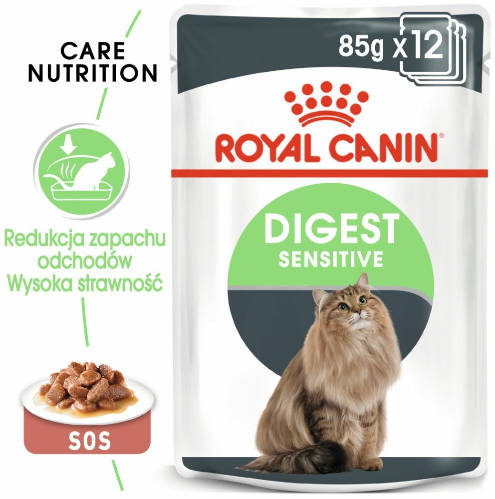 Royal Canin Adult Digest Sensitive w sosie - 12 x 85 g