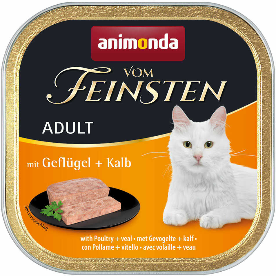 Zestaw Animonda vom Feinsten Adult, 32 x 100 g - Drób z cielęciną