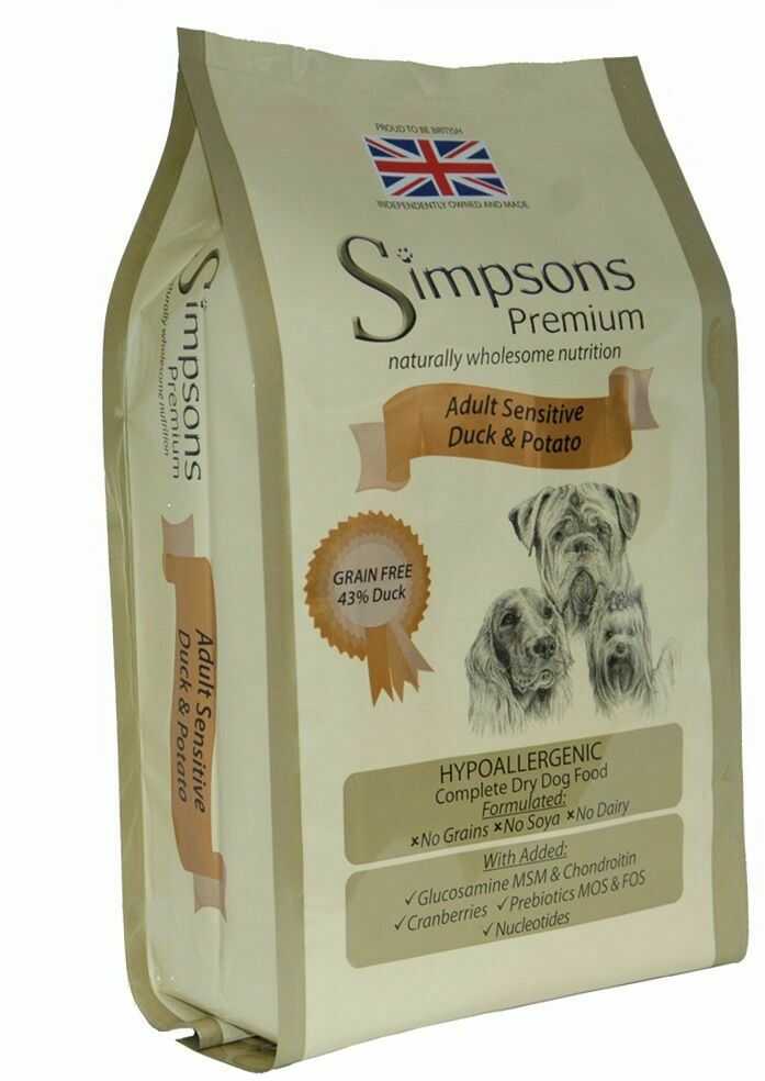 Simpsons Premium Sensitive Adult Duck&Potato 12 kg