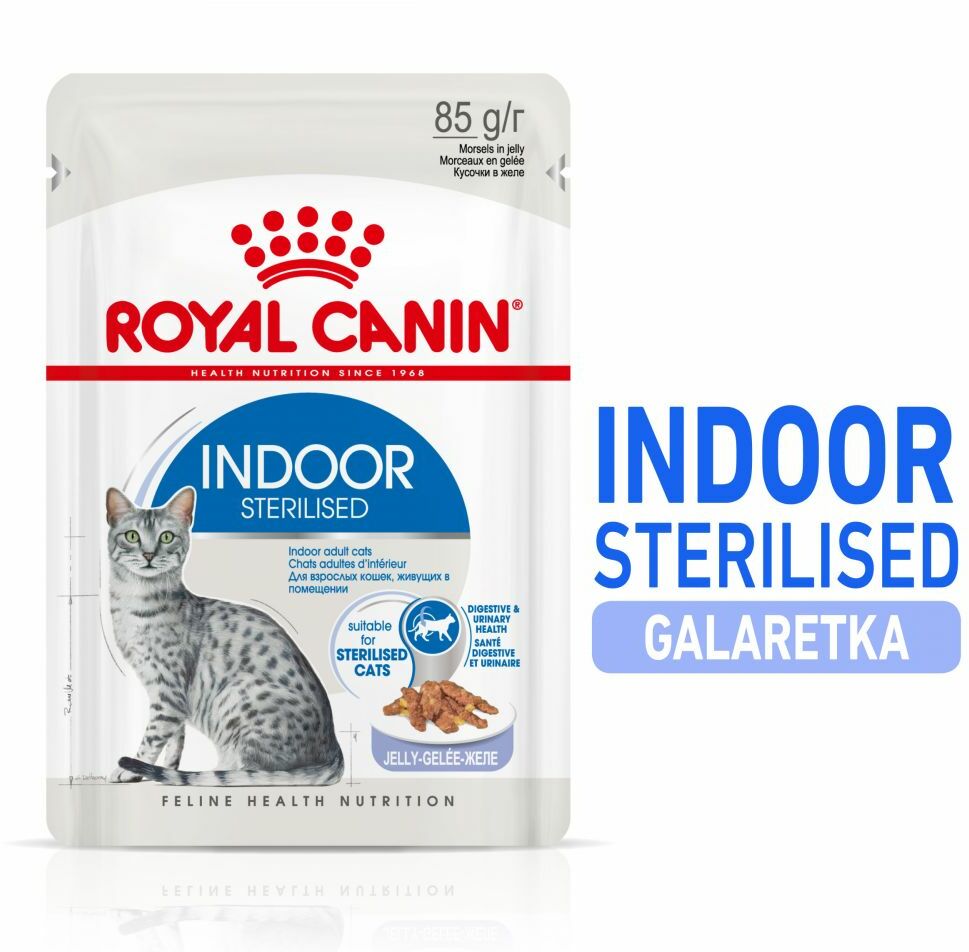 Royal Canin Indoor Sterilised w galarecie - 12 x 85 g