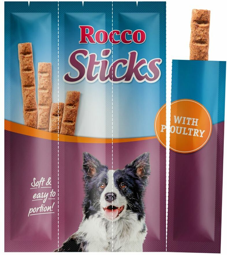 Rocco Sticks - Drób, 12 sztuk (120 g)