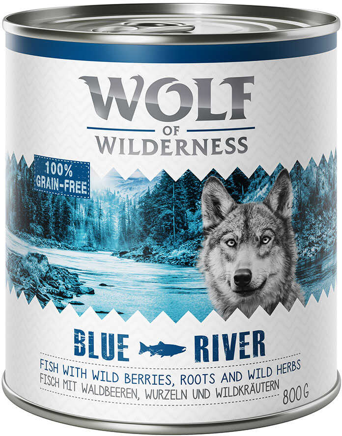 Wolf of Wilderness Adult 6 x 800 g Blue River ryba