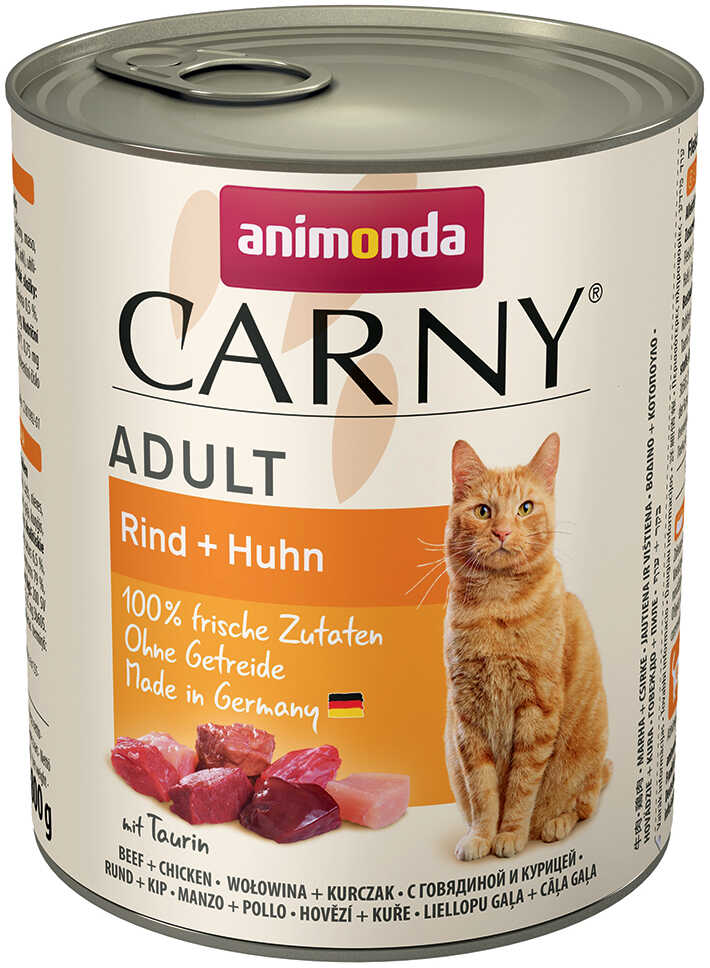 Animonda Carny Adult, 6 x 800 g - Wołowina i kurczak