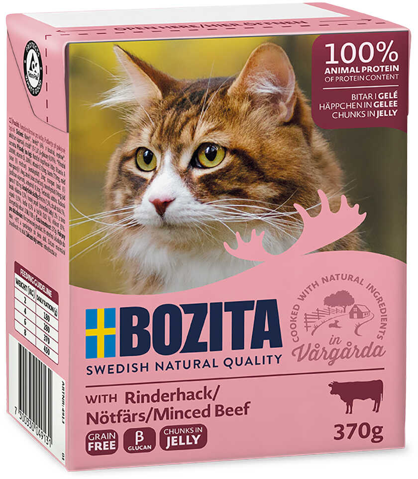 Bozita Tetra w galarecie, 6 x 370 g - Mielone mięso wołowe