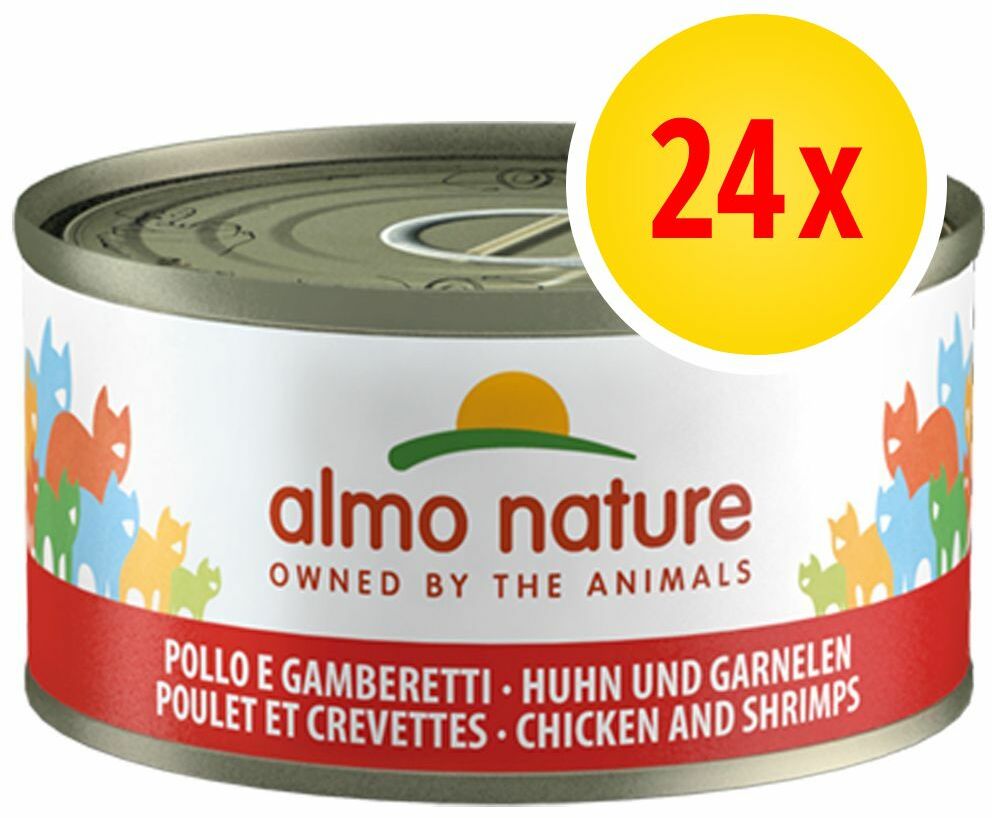 Zestaw Almo Nature, 24 x 70 g - Kurczak z watróbką