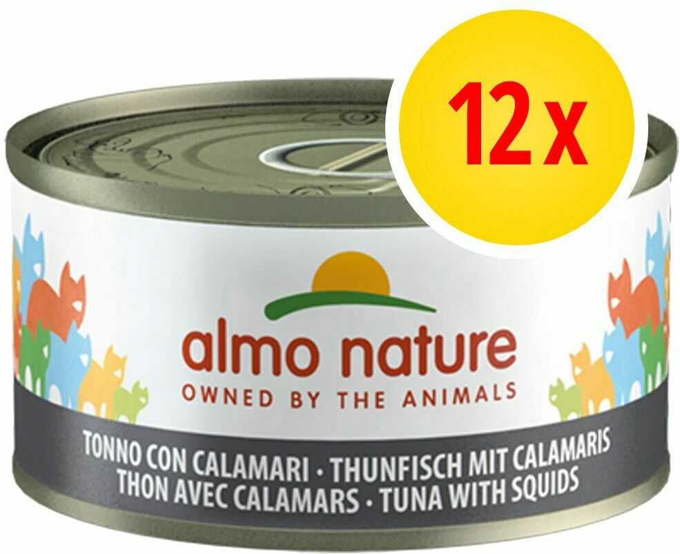 Zestaw Almo Nature, 12 x 70 g - Łosoś z marchewką