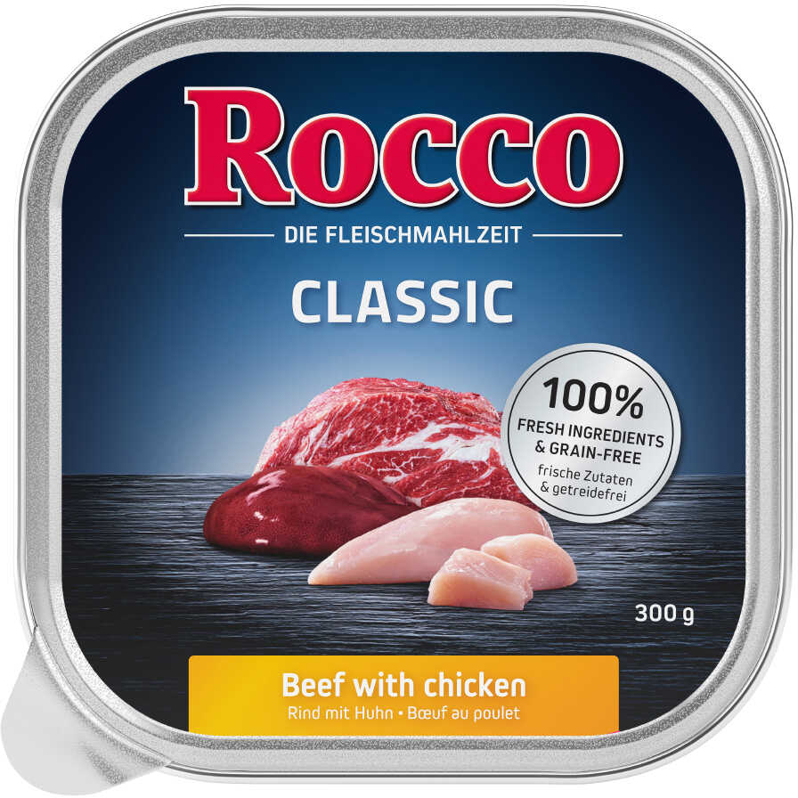 Rocco Classic tacki, 9 x 300 g - Wołowina z kurczakiem