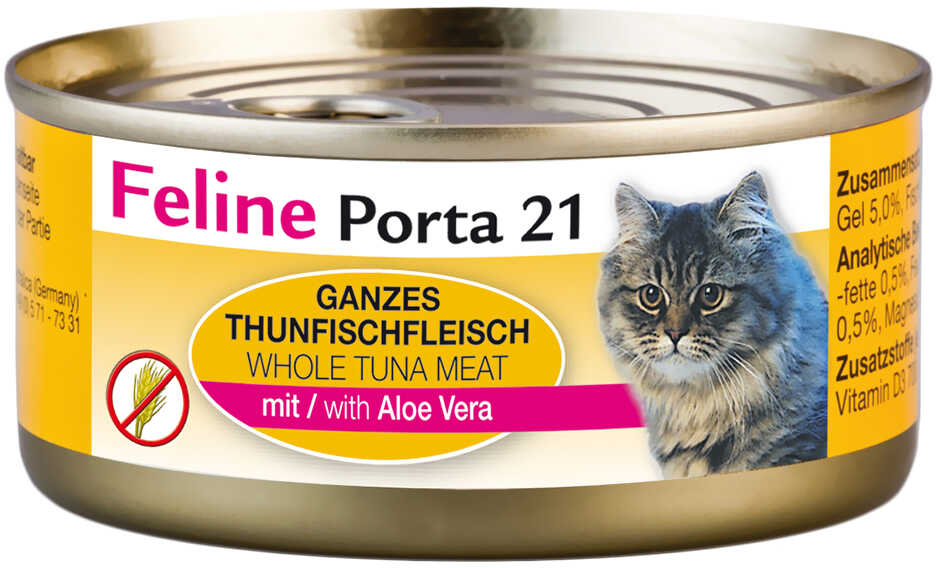 Korzystny zestaw Feline Porta 21, 12 x 156 g - Tuńczyk z aloesem