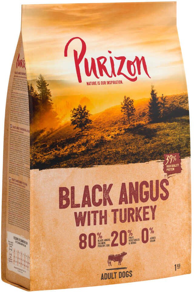 Purizon Black Angus Wołowina Indyk 4 kg