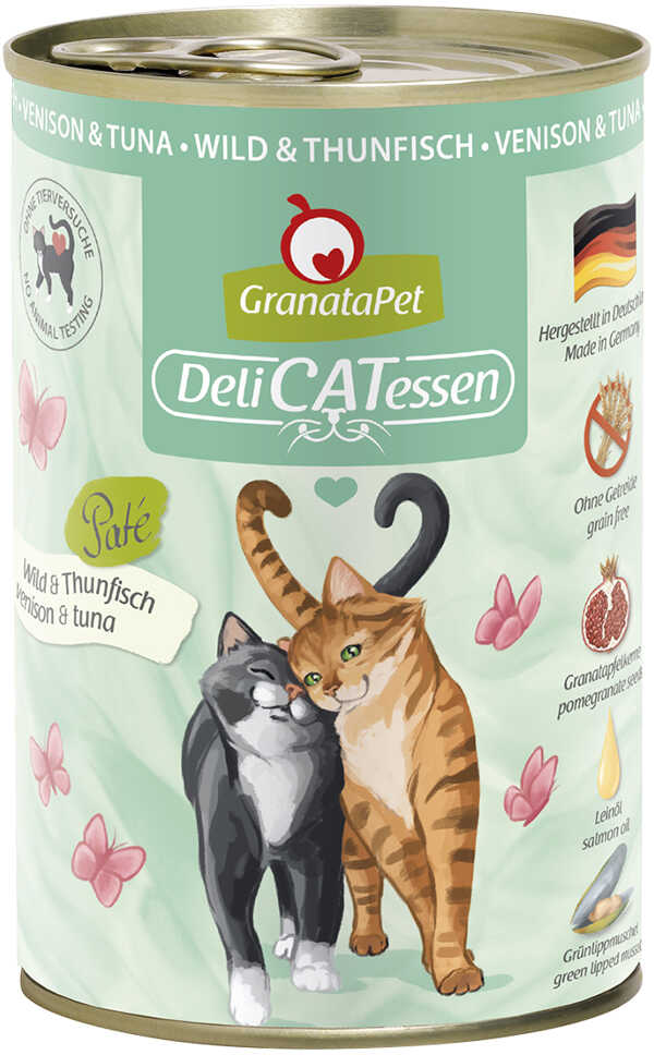 Zestaw GranataPet DeliCatessen, 12 x 400 g - Dziczyzna z tuńczykiem