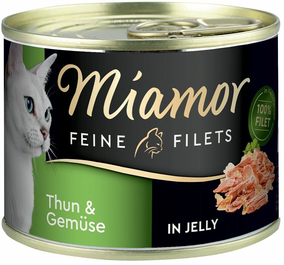Miamor Feine Filets w galarecie, 6 x 185 g - Tuńczyk z warzywami