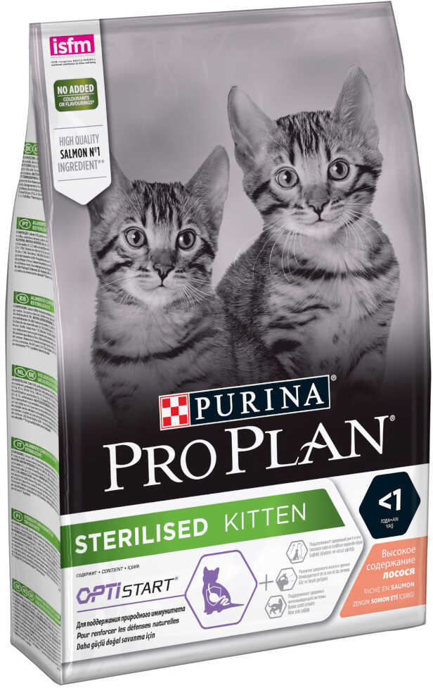 Purina Pro Plan Sterilised Kitten, łosoś - 3 kg