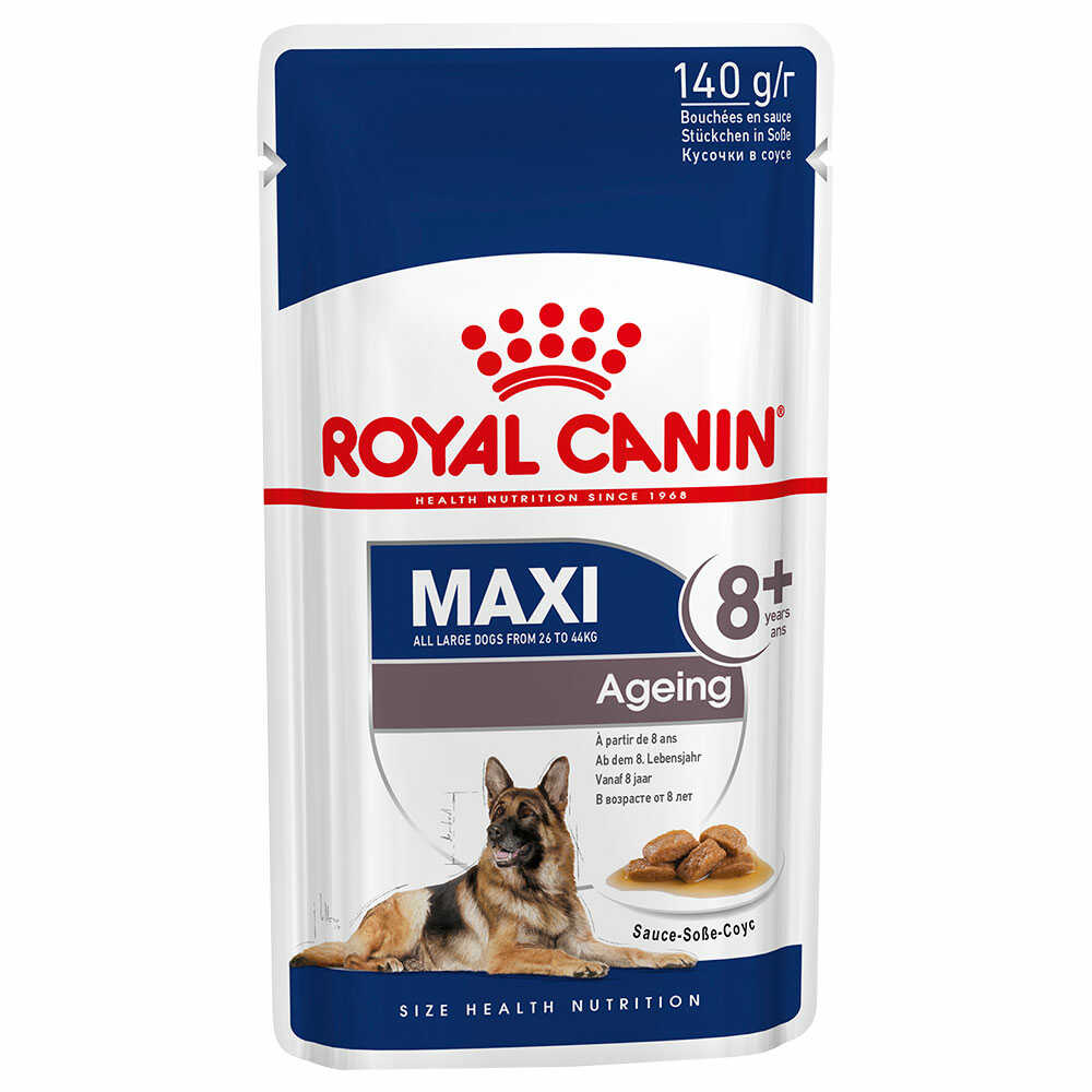 Royal Canin Maxi Ageing, w sosie - 40 x 140 g Dostawa GRATIS!