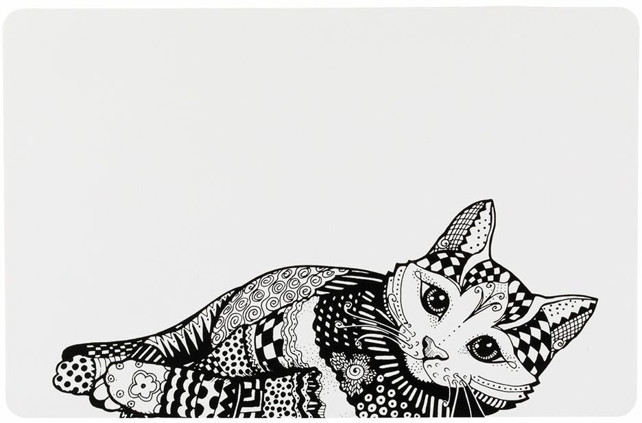 Trixie Kot podkładka pod miskę - Dł. x szer.: 44 x 28 cm