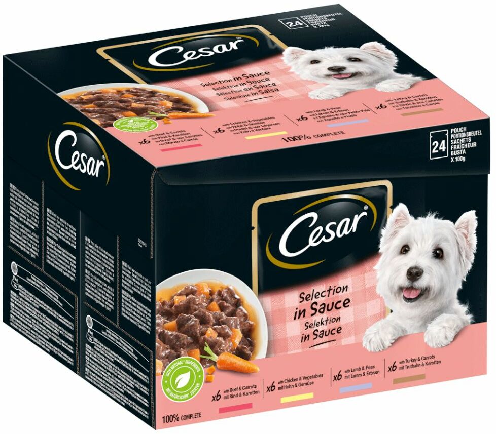 Cesar Feines Favoriten w sosie - 48 x 100 g