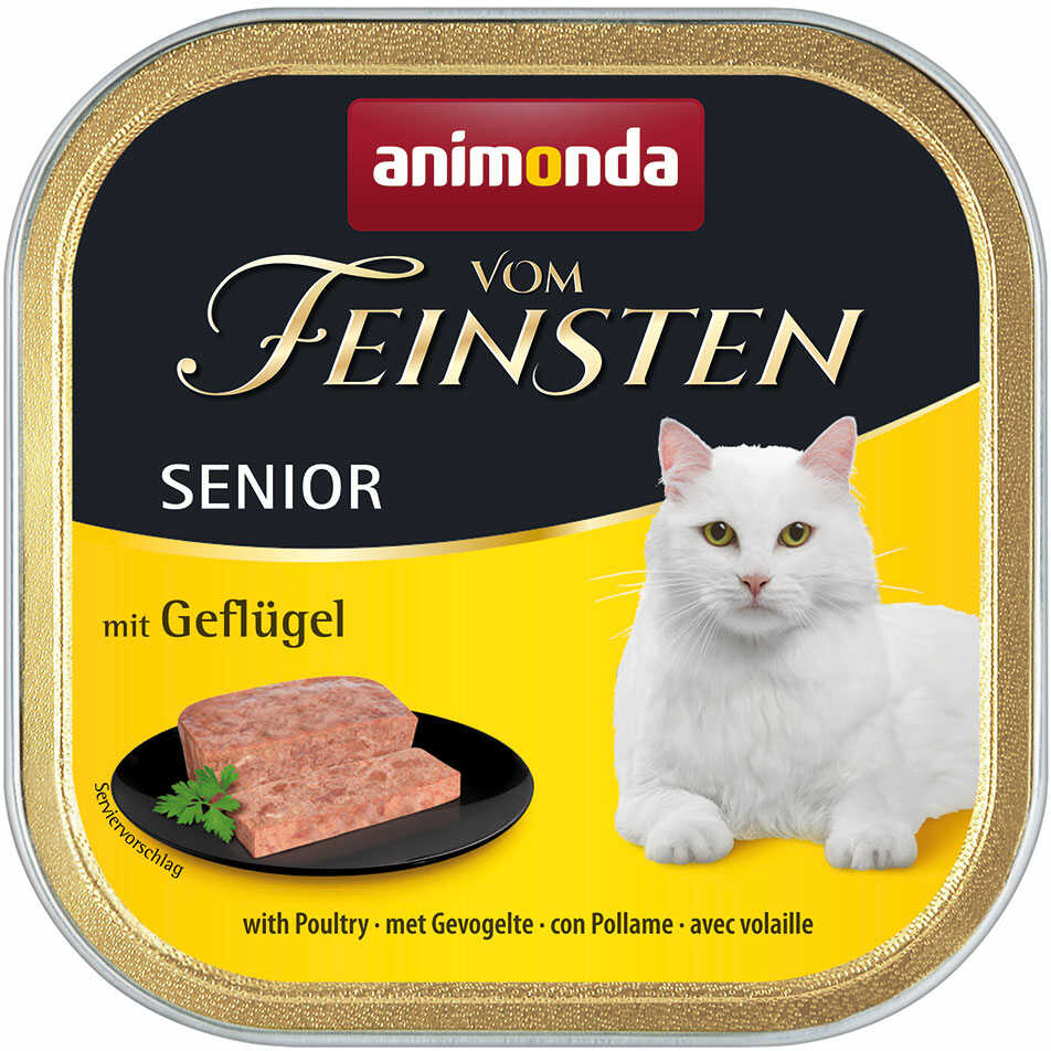 Animonda vom Feinsten Senior, 6 x 100 g - Z drobiem