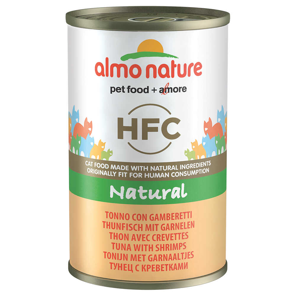 Almo Nature HFC, 6 x 140 g - Tuńczyk i krewetki