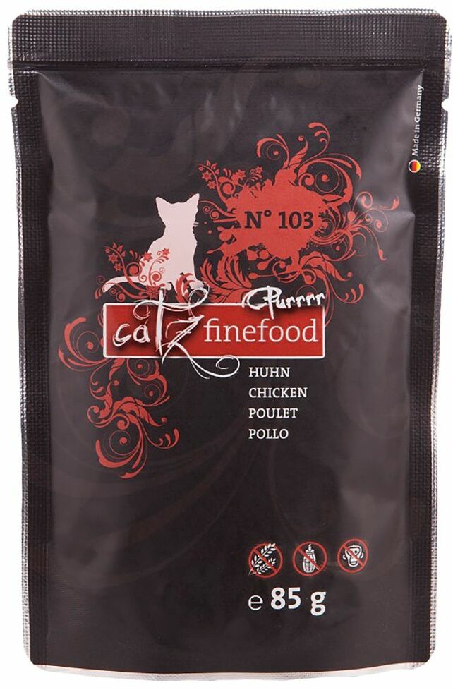 Catz Finefood Purrrr w saszetkach, 8 x 80 / 85 g - No. 103, kurczak (8 x 85 g)