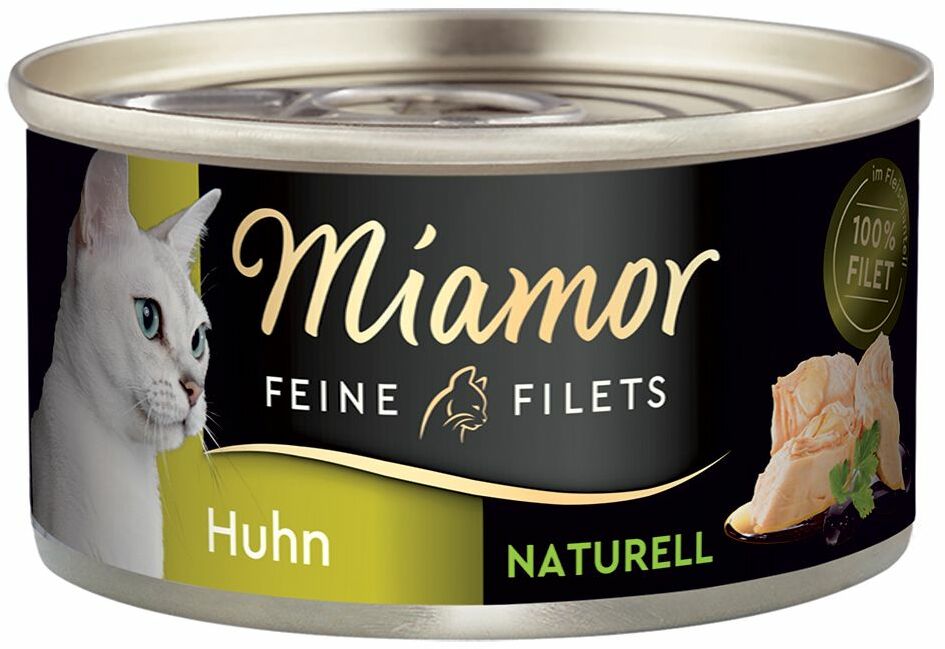 Miamor Feine Filets Naturelle, 6 x 80 g - Tuńczyk i mięso kraba