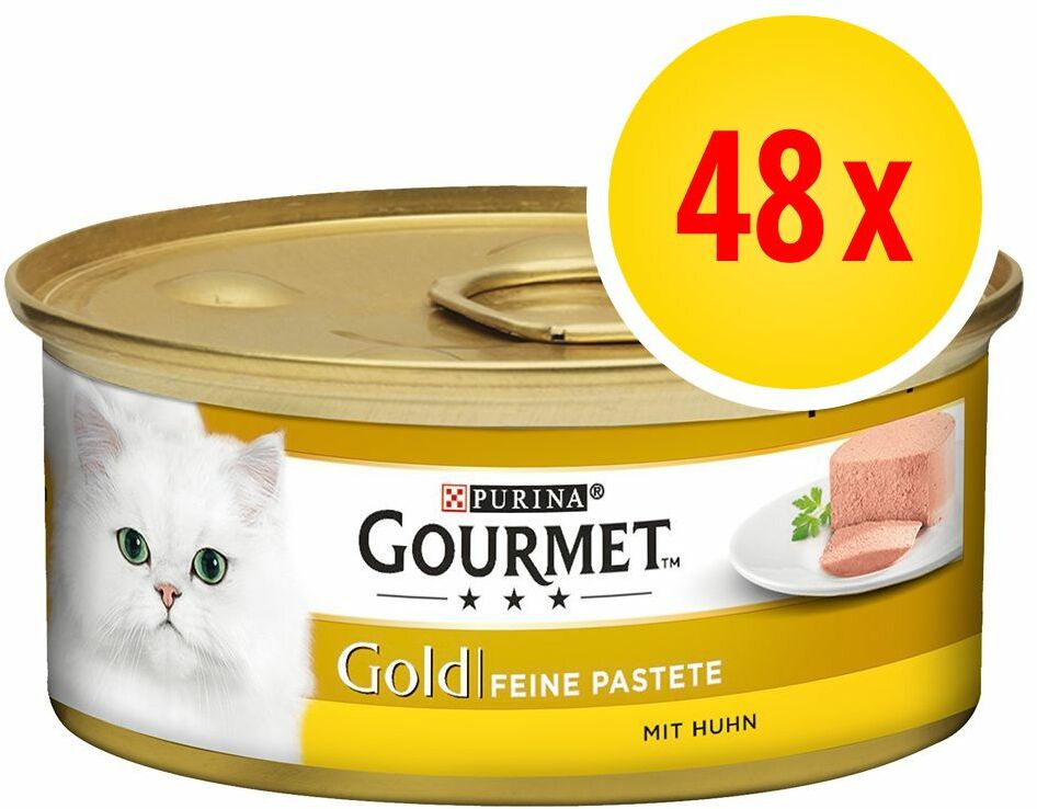 Zestaw Gourmet Gold Mus, 48 x 85 g - Kaczka ze szpinakiem Dostawa GRATIS!