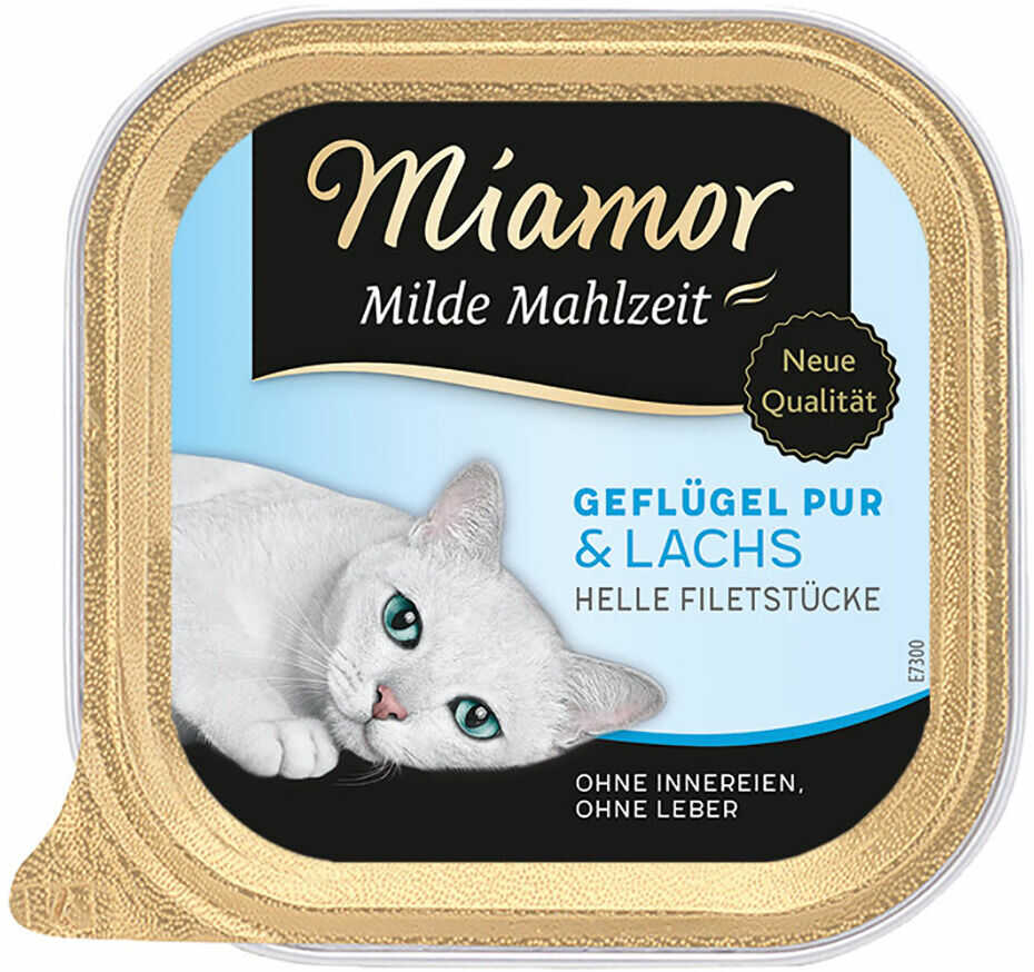 Miamor Milde Mahlzeit, 6 x 100 g - Drób z łososiem