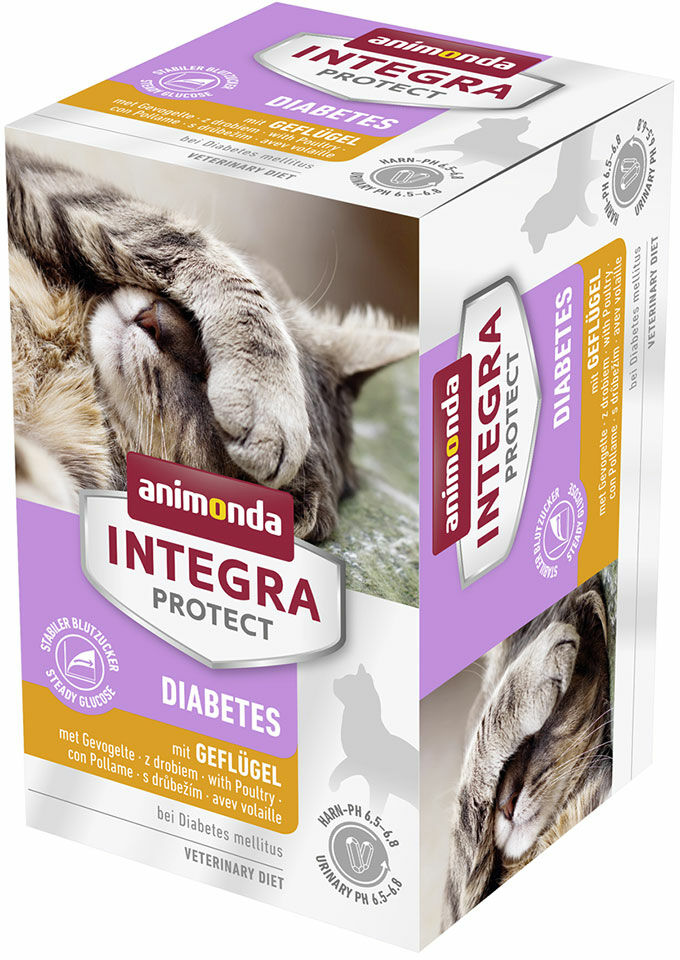 Animonda Integra Protect Adult Diabetes, 6 x 100 g - Z drobiem