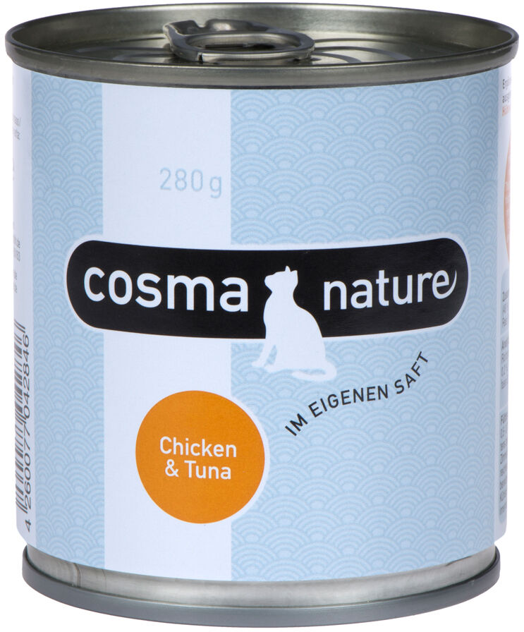 Cosma Nature, 6 x 280 g - Pierś z kurczaka i tuńczyk