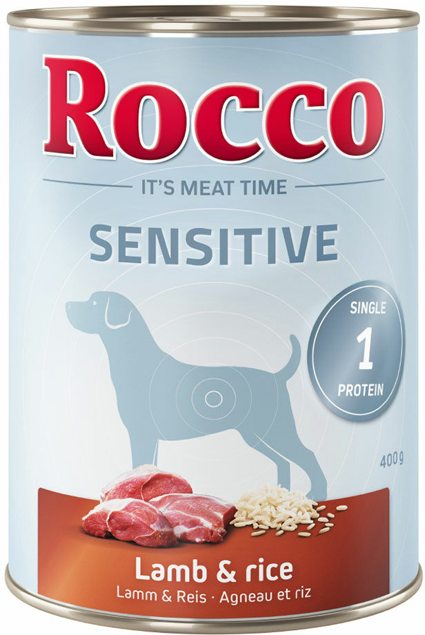 Zestaw Rocco Sensitive, 24 x 400 g - Jagnięcina i ryż Dostawa GRATIS!