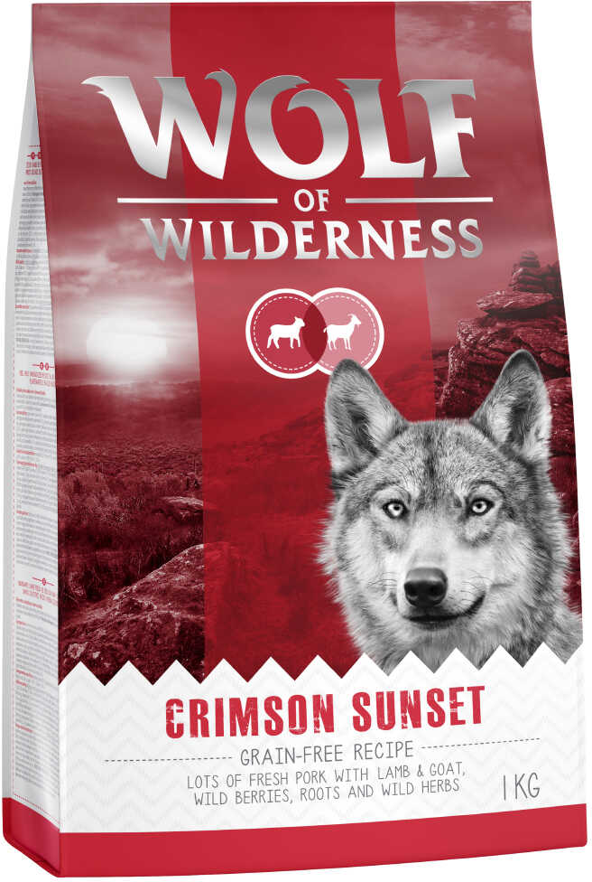 Wolf of Wilderness Crimson Sunset