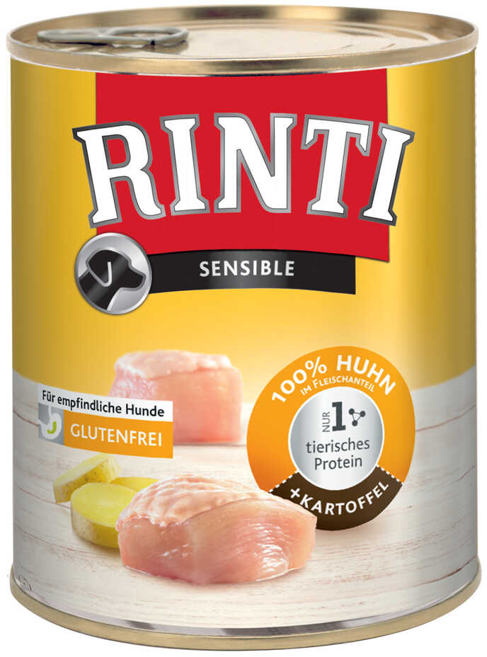 Zestaw RINTI Sensible, 24 x 800 g - Kurczak z ziemniakami Dostawa GRATIS!