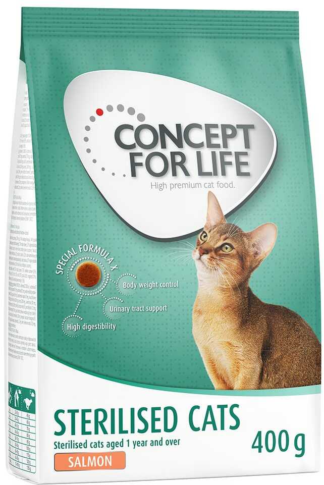 Concept for Life Sterilised Cats, łosoś - 400 g