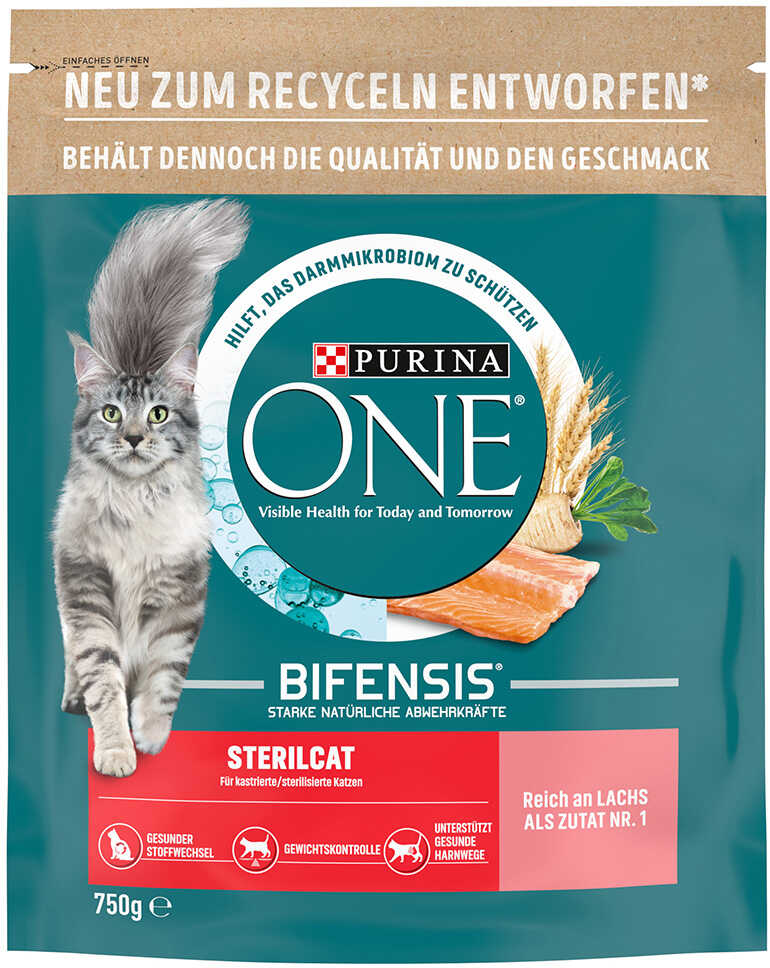 Purina ONE Sterilcat z łososiem - 750 g