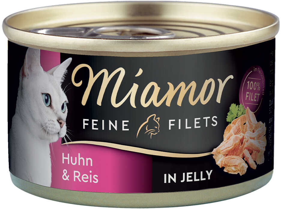 Miamor Feine Filets w puszkach, 6 x 100 g - Kurczak z ryżem