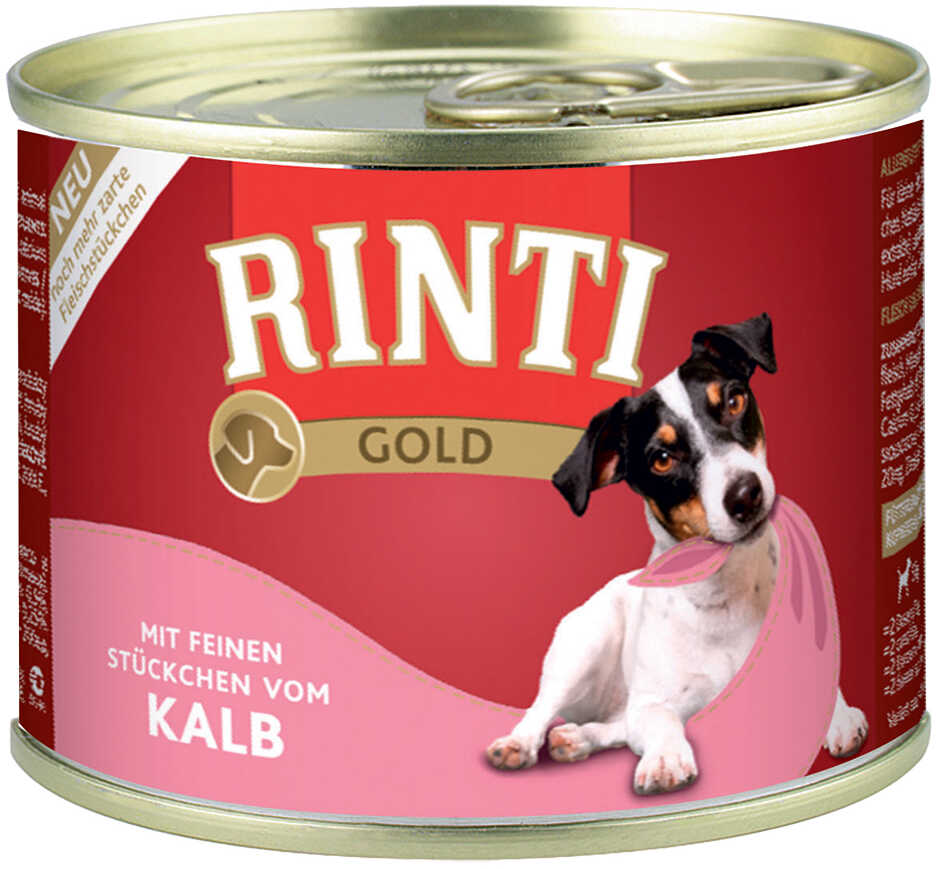 Zestaw RINTI Gold, 24 x 185 g - Kawałki cielęciny
