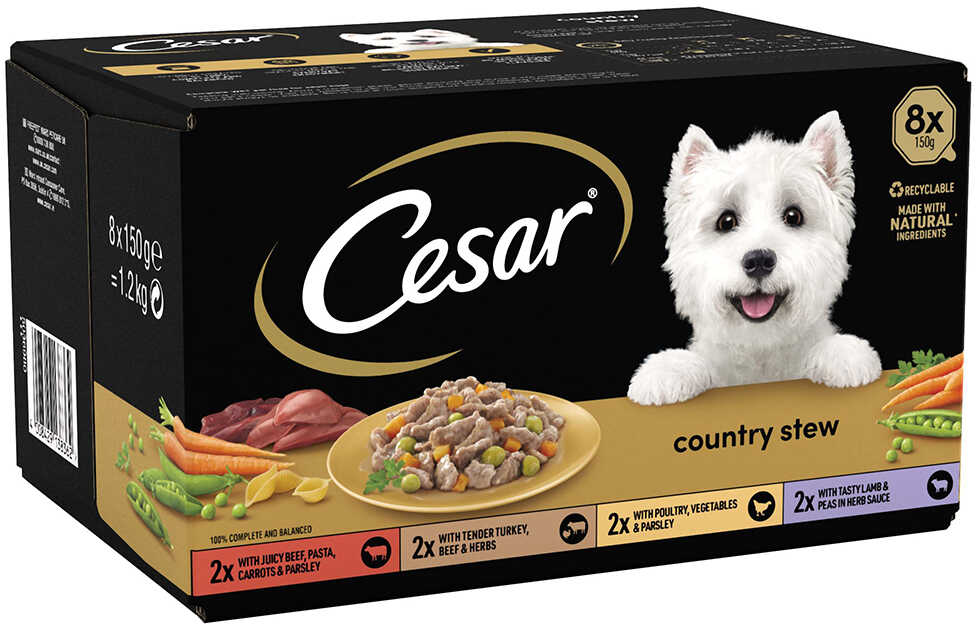 Zestaw mieszany Cesar Country Kitchen Favourites - 48 x 150 g Dostawa GRATIS!