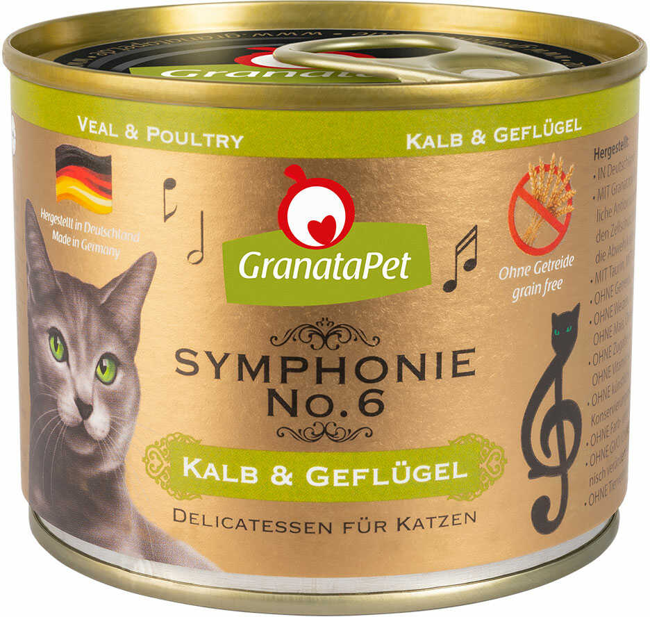 Zestaw GranataPet Symphonie, 12 x 200 g - Cielęcina z drobiem