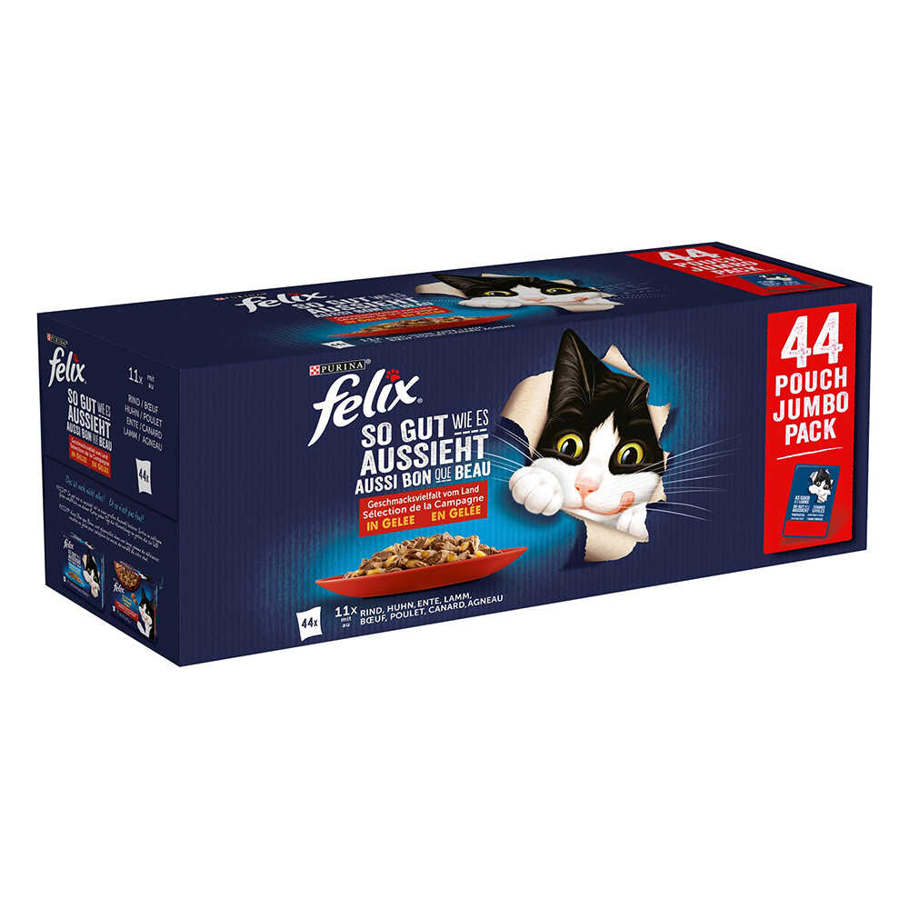 Zestaw Felix Fantastic, 44 x 85 g - Mięsne smaki