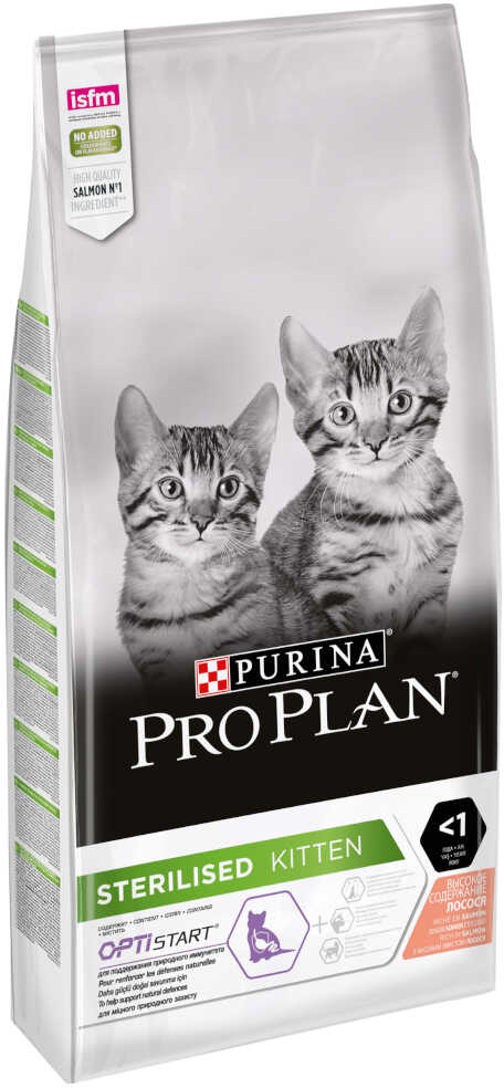 Purina Pro Plan Purina Sterilised Kitten, łosoś - 10 kg