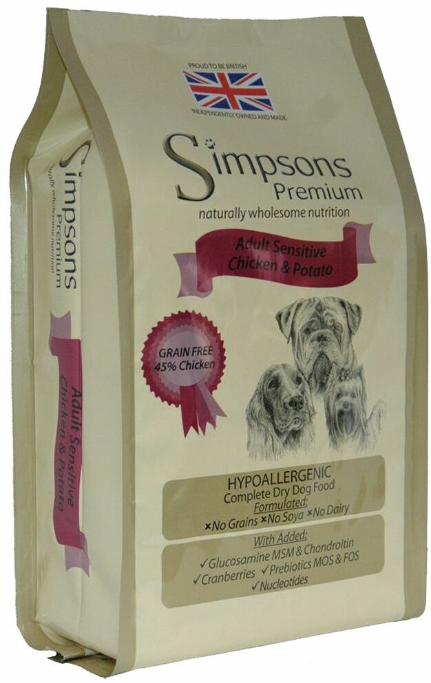 Simpsons Premium Sensitive Adult Chicken&Potato 12 kg