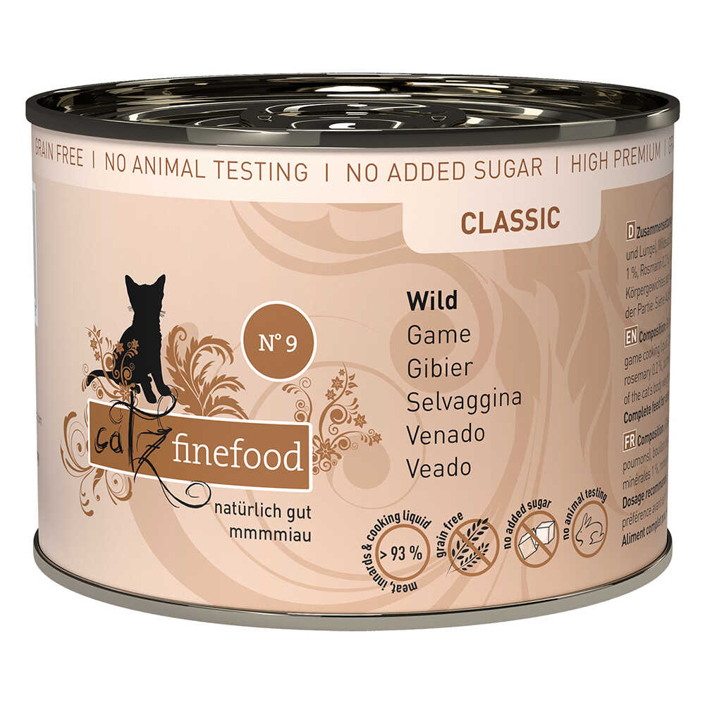 Catz Finefood w puszce, 6 x 200 g - Dziczyzna