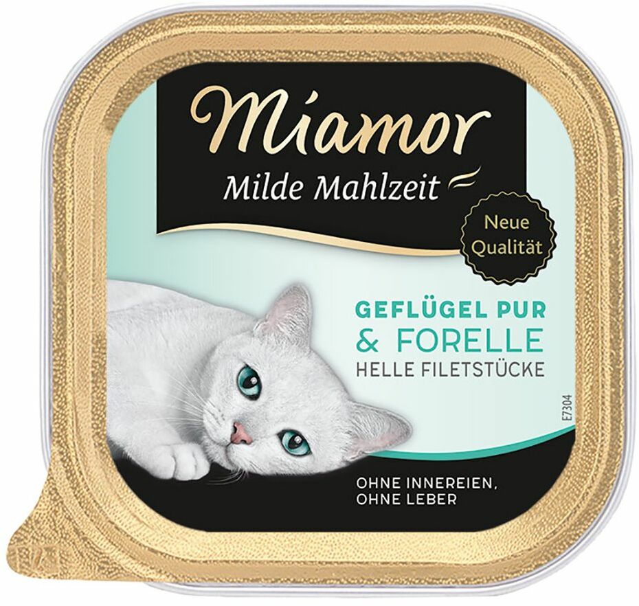 Miamor Milde Mahlzeit, 6 x 100 g - Drób z szynką