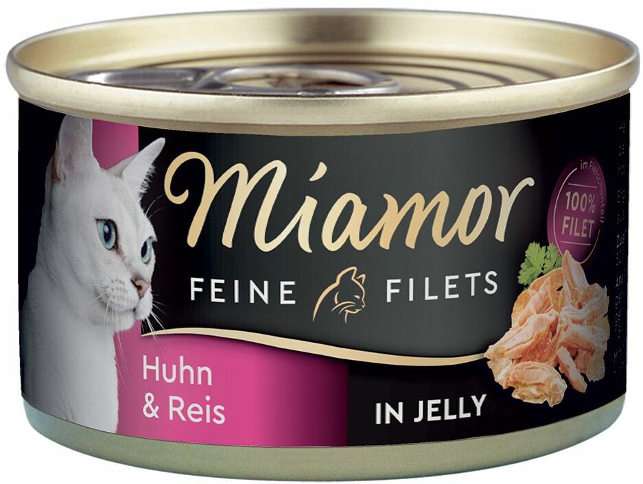 Miamor Feine Filets w puszkach, 6 x 100 g - Tuńczyk z ryżem