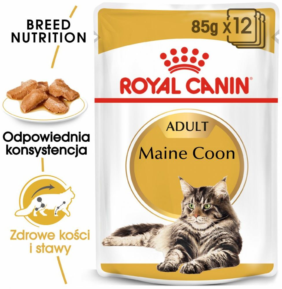 Royal Canin Breed Maine Coon Adult w sosie - 24 x 85 g