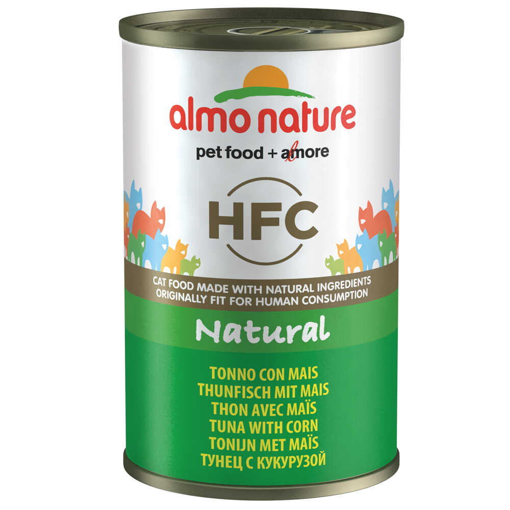 Almo Nature HFC, 6 x 140 g - Tuńczyk i kukurydza