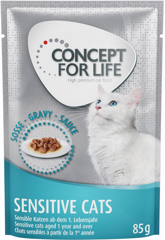 Concept for Life Sensitive Cats w sosie - 48 x 85 g Dostawa GRATIS!