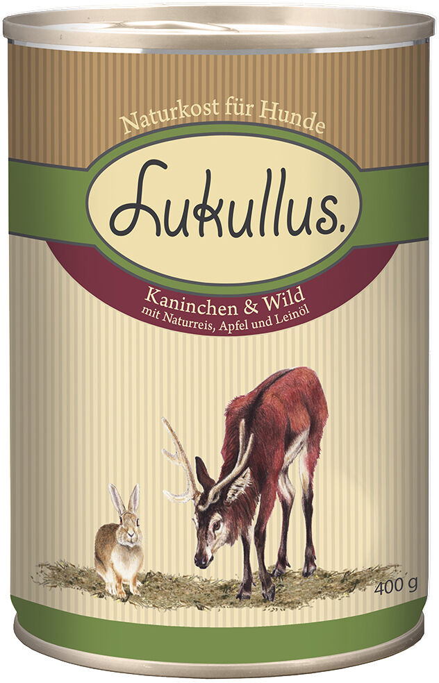 Lukullus Natural, 1 x 400g - Królik i dziczyzna