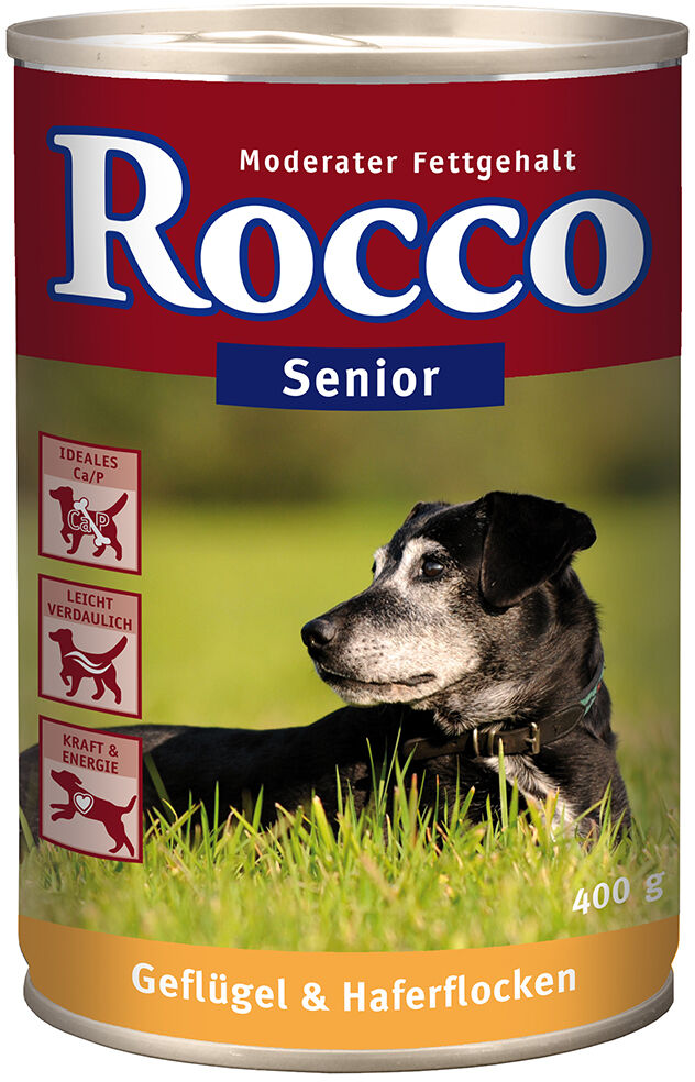 Rocco Senior 6 x 400 g - Senior Drób z płatkami owsianymi