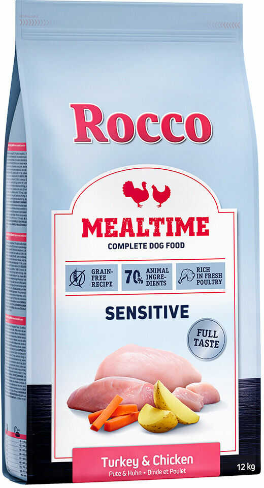 Rocco Mealtime Sensitive, indyk i kurczak - 12 kg