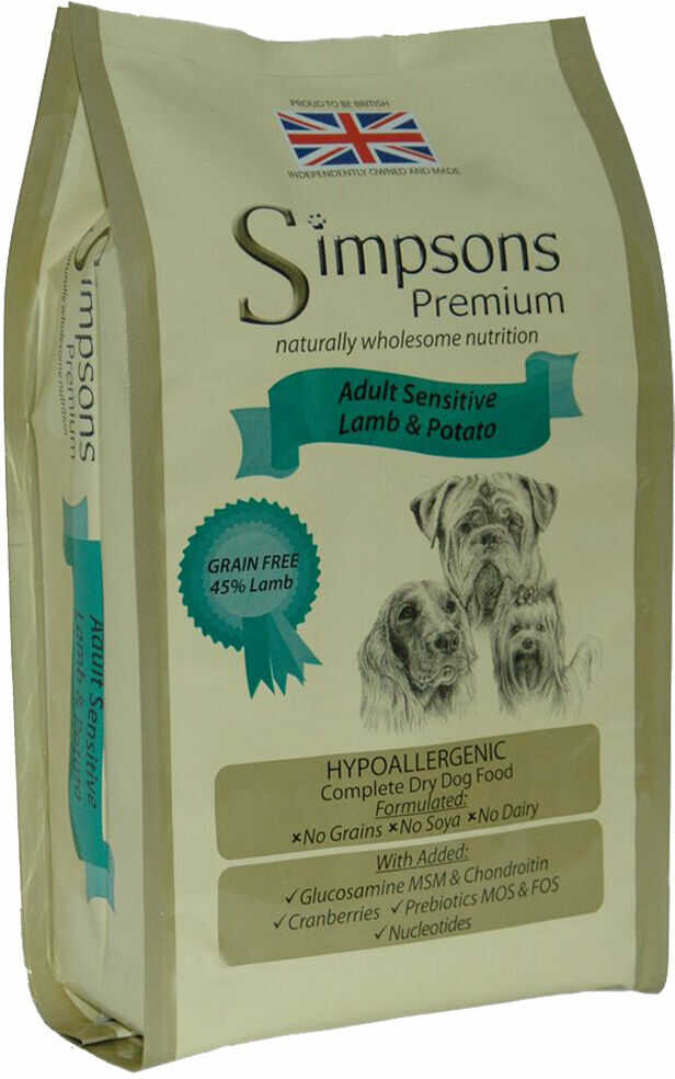 Simpsons Premium Sensitive Adult Lamb&Potato 12 kg